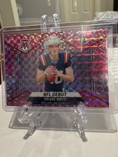 2024 Panini Mosaic DRAKE MAYE NFL Debut PINK Prizm #273 SP ROOKIE