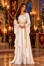 Women Costume Victorian Long Dress Renaissance Medieval Dress Angel Gown
