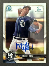 2018 Bowman 1st Chrome SIGNED: Michel Baez, PADRES #BCP-67