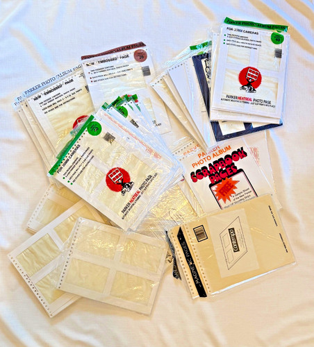 Lot Of Parker Heat Seal Photo and Scrapbook Pages