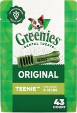 GREENIES Original TEENIE Natural Dental Dog Treats Pack- 43 Count