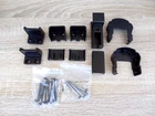 TuffBilt Cambridge Aluminum Level Rail Bracket Kit Matte Black 73058476