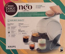 Machine à café connectée Dolce Gusto Neo Latte blanche neuve + 12 packs NEO