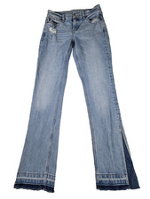 American Eagle Jeans Womens Size 0 Blue Regular 90's Low Rise Skinny Kick Boot