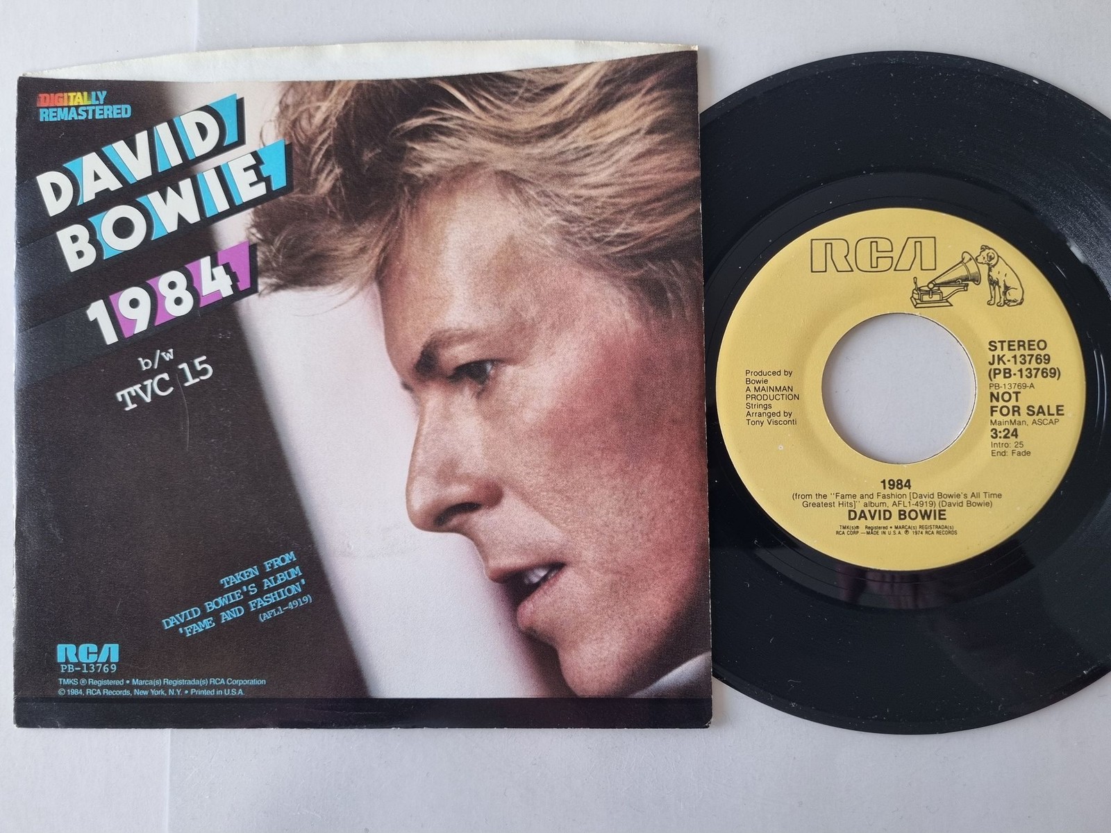 David Bowie - 1984 7'' Vinyl US PROMO WITH COMMERCIAL COVER