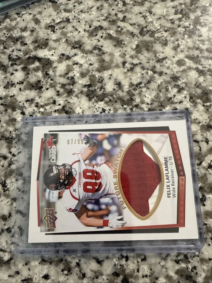 2015 upper deck usa football future Swatch 07/99 Felix Laflamme #152 - Image 2 of 3