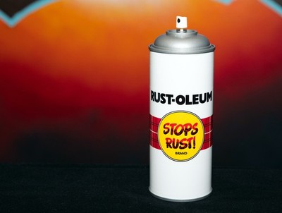 Replik 80er Jahre Rust-Oleum Spraydose. 3D-gedruckt (Vorratsdose), volle Größe.