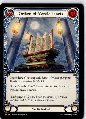 Orihon of Mystic Tenets - NM Majestic - Part the Mistveil MST080