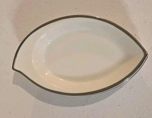 RARE Noritake China Silverdale 5594 Platinum Silver Rim Nut Candy Sauce Dishes 5