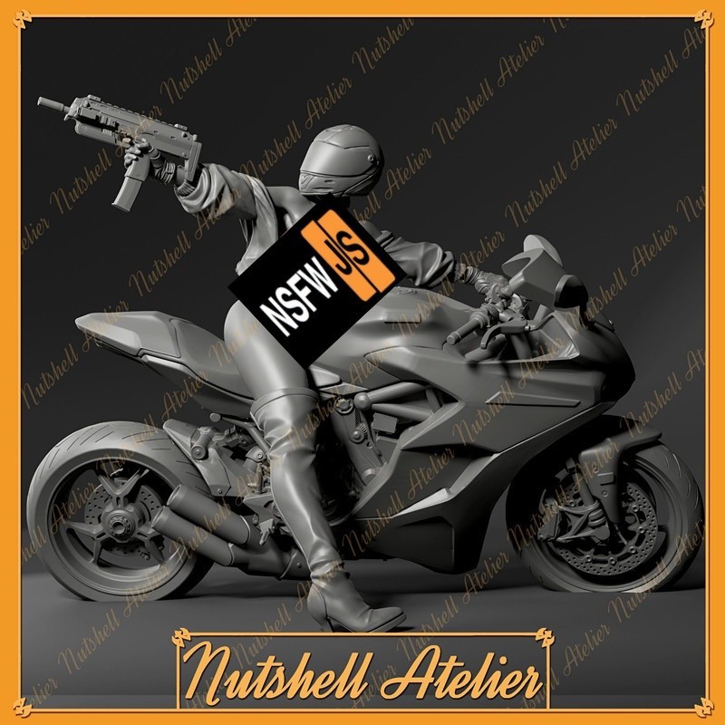 The Motorcycle Killer Unpainted Unassembled