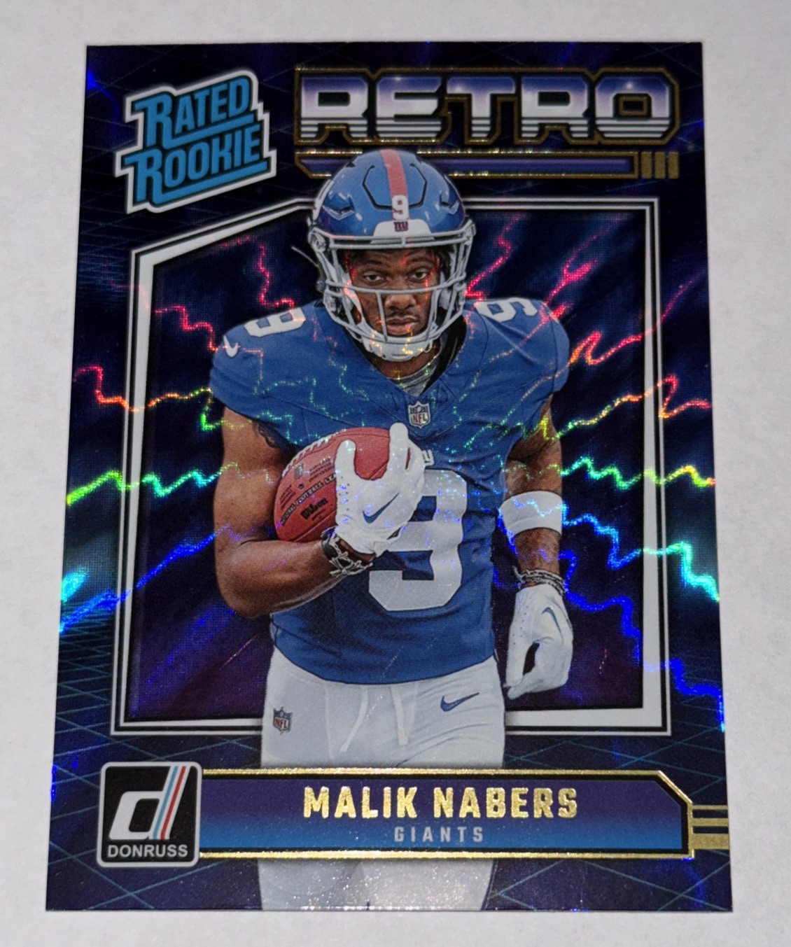 2024 Panini Donruss - Rated Rookie Retro Malik Nabers #6 (RC)