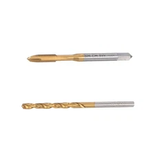 M4 x 0.7 Spiral Point Tap 3.3mm High Speed Steel Titanium Plated Drill Bit HSS