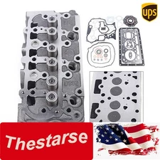 New For Kubota D902 RTV900 Complete Cylinder Head with Valves & Full Gasket Kit