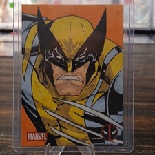 2025 Topps Deadpool Chrome Marvel Wolverine Original Sketch 1/1 Autographed Card