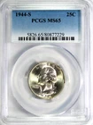 1944-S Washington Quarter PCGS MS65  #GA6-29