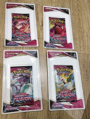 Pokemon Artset 4 Booster Blister Fusionsfaust Neu Sealed DE Fra Art Set