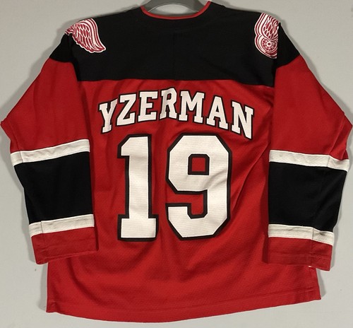 Maglia Hockey Vintage Detroit Red Wings Steve Yzerman #19 Youth M (10/12) NHL - Foto 9 di 10
