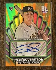 2024 Big League OAA-TS Tyler Soderstrom RC Opening Act Auto Orange /25 - As