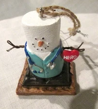 Ganz The Original S'more Medical  Hero Ornament  Blue NEW