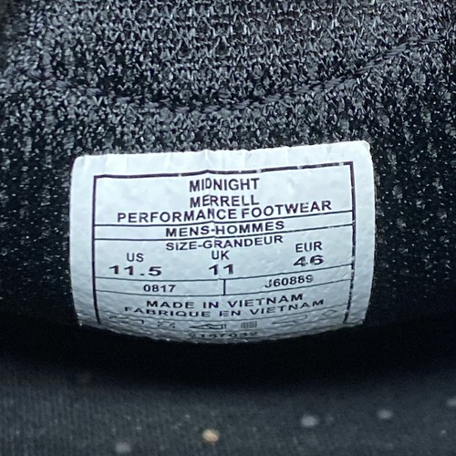 Merrell Jungle Moc Midnight Black Leather Slip On Shoes J60889 Men's Size 11.5 - Picture 11 of 12