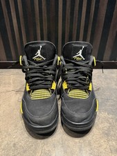 Nike Air Jordan 4 Retro Thunder Black Yellow DH6927-017 US 10.5 EU 44.5 Original