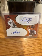 2025 Topps Dynamic Duals Yankees Luis Gil Austin Wells Dual Autograph #/5