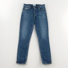 Agolde Nico High Rise Slim Fit Denim Jeans Womens Size 28 Blue Cigarette USA