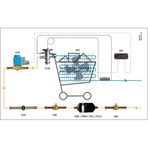 Danfoss 023Z0115 7/8 pulgadas línea líquida refrigerante filtro CA secador refrigeración climática - Imagen 3 de 4