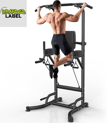 Verstellbare Power Tower Dip Station Klimmzugstange Home Gym Krafttraining Rahmen