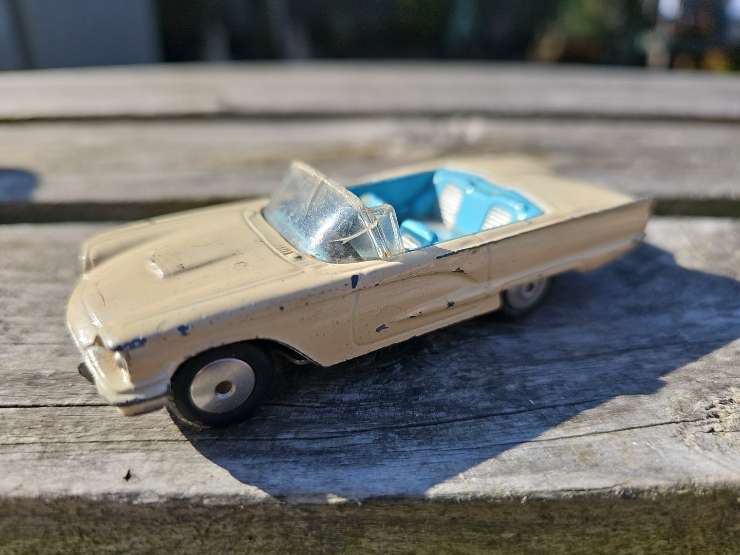 Corgi Toys 215 Ford Thunderbird Convertible Vintage Diecast Play Worn ...