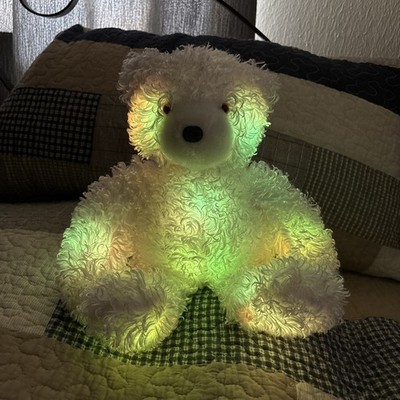 Cepia Glo-E Bear 16  White Color Kinetics Light-Up Plush Toy Works Perfect