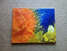 Abstract Oil Painting 20" x 16"