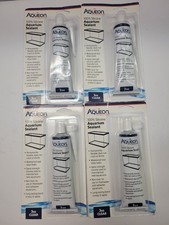 Aqueon 100% Silicone Aquarium Sealant 3oz Clear Made in USA 4 Pack