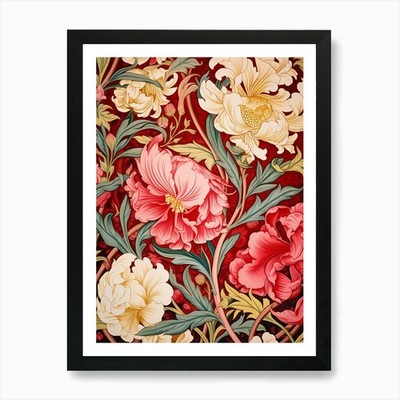 William Morris Tapete 56 Art Pri gerahmtes Wandbild Poster Leinwanddruck Bild