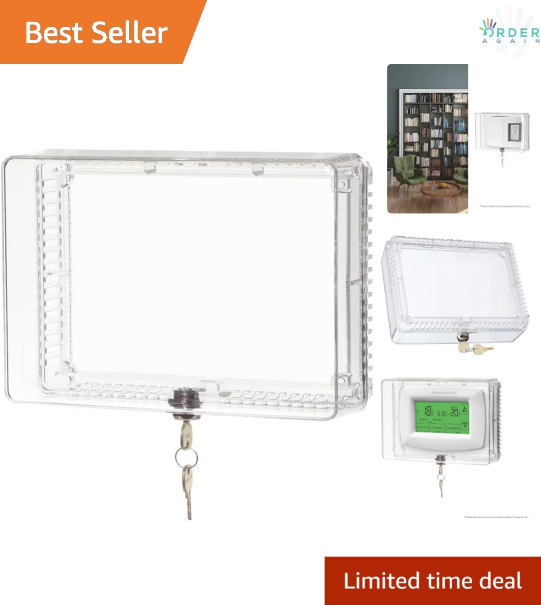 Guard Clear Lockable Wall Mount For Home Hvac Equipment