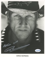 Greg Norman "The Shark" AUTOGRAPH Signed PGA Golf Autographed 8x10 Photo ACOA