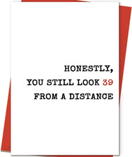 Funny 40Th Birthday Card   40 Year Old Birthday Gift for Women and Men, Happy 40