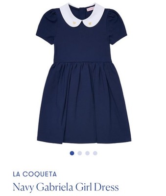 la coqueta navy Gabriela dress 4Y