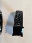 BRIDAL SET, BLACK ENGAGEMENT RING Size 8, His is Size 7 — photo 4