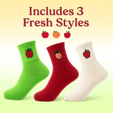 Women s Funny Ankle Socks 3 Pairs Cute Cotton Kawaii Soft Pastel Casual Gift Set