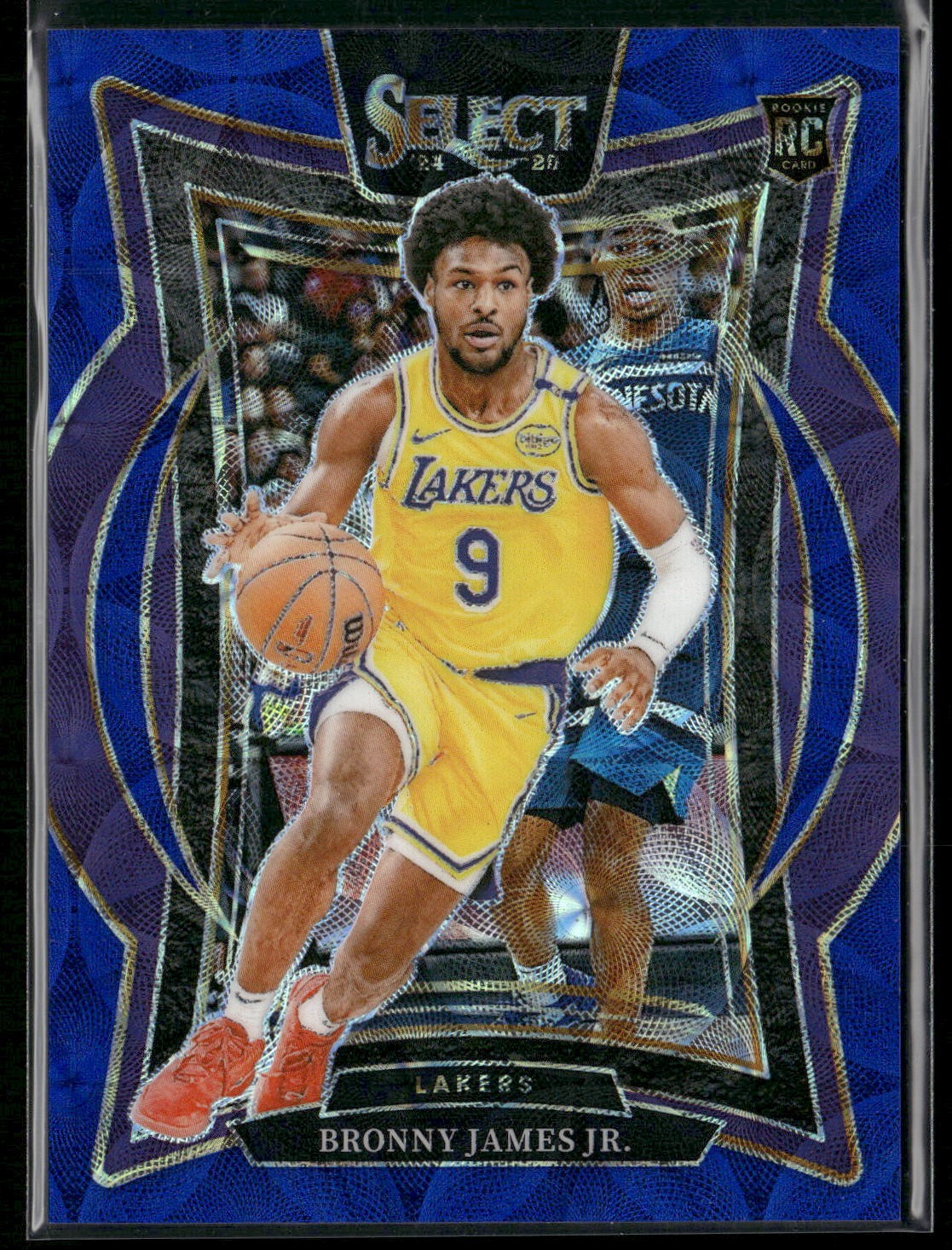 2024-25 Panini Select #90 Bronny James Jr. Blue Scope Prizm #/249