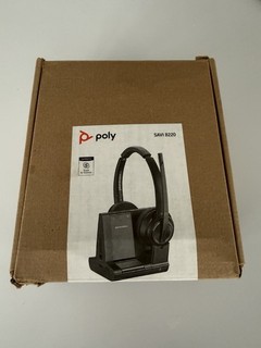 Poly Savi 8220 Wireless On Ear Headset Black