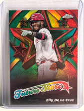 Elly De La Cruz Future Stars 1/1 Rose Gold - 2025 Topps Chrome Logofractor