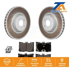 Front Coat Brake Rotor Ceramic Pad Kit For Mercedes-Benz C43 AMG GLC43 E450 E400