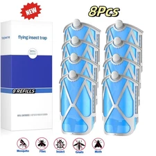 8 Pack Flying Insect Trap Refills Compatible for ZEVO, Indoor Fruit Fly Insect