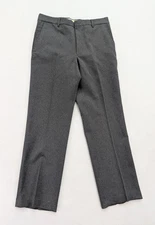 Vintage Mens' Slacks Dress Pants All Seasons Comfort Action Size 32x30 Gray