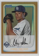 2011 Bowman Chrome Prospects Gold Refractor 25/50 Chris Archer #BCP134 u2h