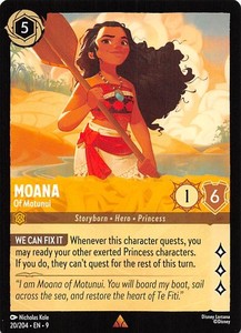Moana Of Motunui 20/204 Fabled Disney Lorcana 020310