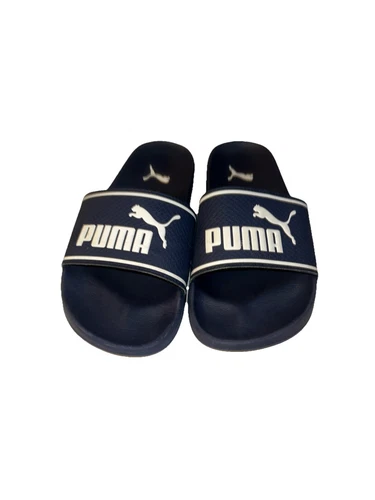 PUMA Kids LeadCAT 2.0 Club SLIDE blu navy e bianco taglia 5 USATO SENZAla