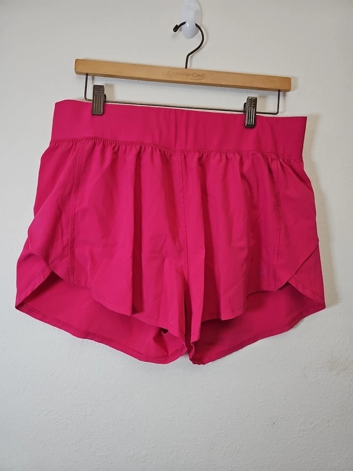 ASICS Women’s Size Large Pink Pull On Athletic Shorts EUC - Image 2 of 4